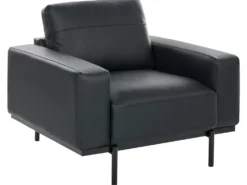 Sofasæt 6 personers SOVIK Kunstlæder Sort