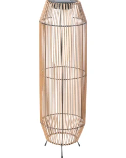 Solcelledrevet lanterne DONGWE 70 cm Naturlig