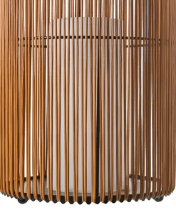 Solcelledrevet lanterne MACHILI 53 cm Brun
