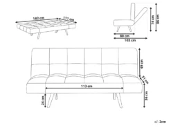 Sovesofa 2 personers INGARO Beige