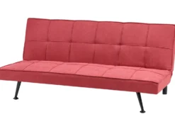 Sovesofa 3 personers HASLE Rød