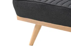 Sovesofa 2 personers KALFAFEL Sort