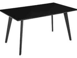 Spisebord DORCAS Sort 150 cm 90 cm