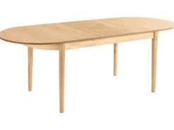 Spisebord med udtræk LARTO Lys ask 180/220 cm 90 cm