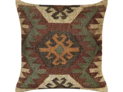 Sæt af 2 pyntepuder ARVEN Jute 45 x 45 cm Brun Orientalsk mønster