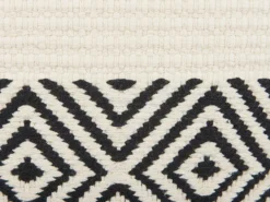 Sæt af 2 pyntepuder CALANTHE Bomuld 45 x 45 cm Beige Geometrisk mønster