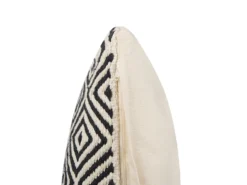 Sæt af 2 pyntepuder CALANTHE Bomuld 45 x 45 cm Beige Geometrisk mønster