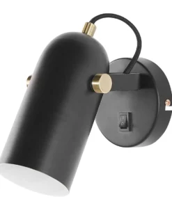 Sæt af 2 spotlight-lamper TYRIA Sort Metal Justerbar