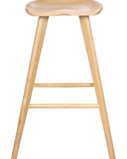 Sæt af 2 barstole CANDO Lysebrun