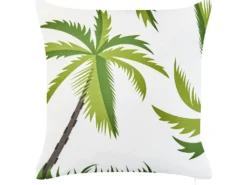 Sæt af 2 havehynder SEASIDE Plante mønster 45 x 45 cm Grøn
