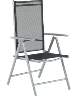 Sæt af 6 havestole CATANIA Metal Sort