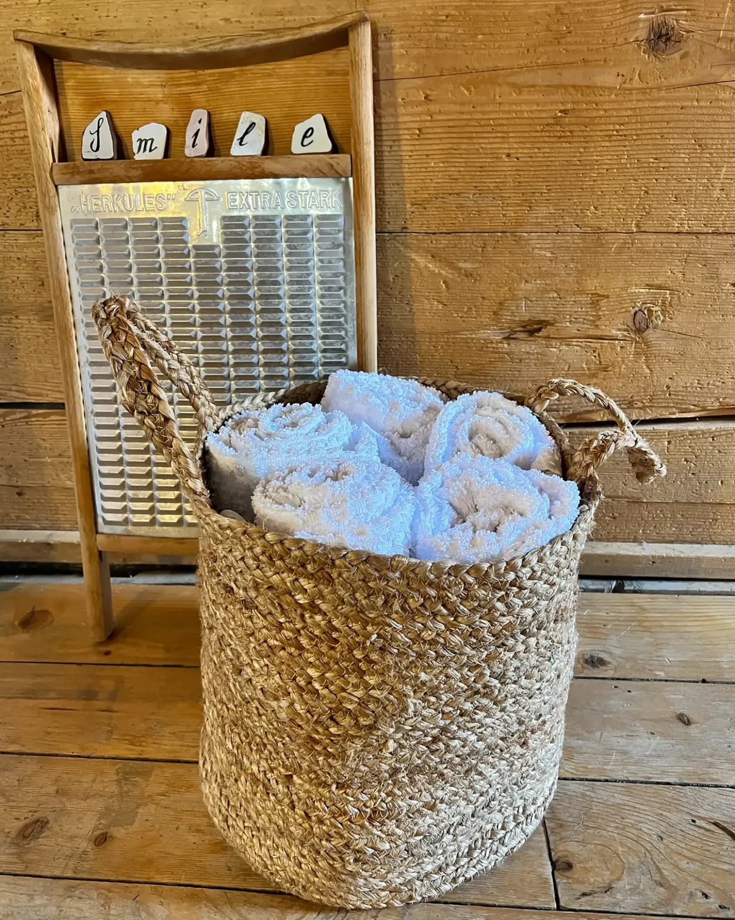 Sæt af 2 kurve KAELLA Jute Sand Beige