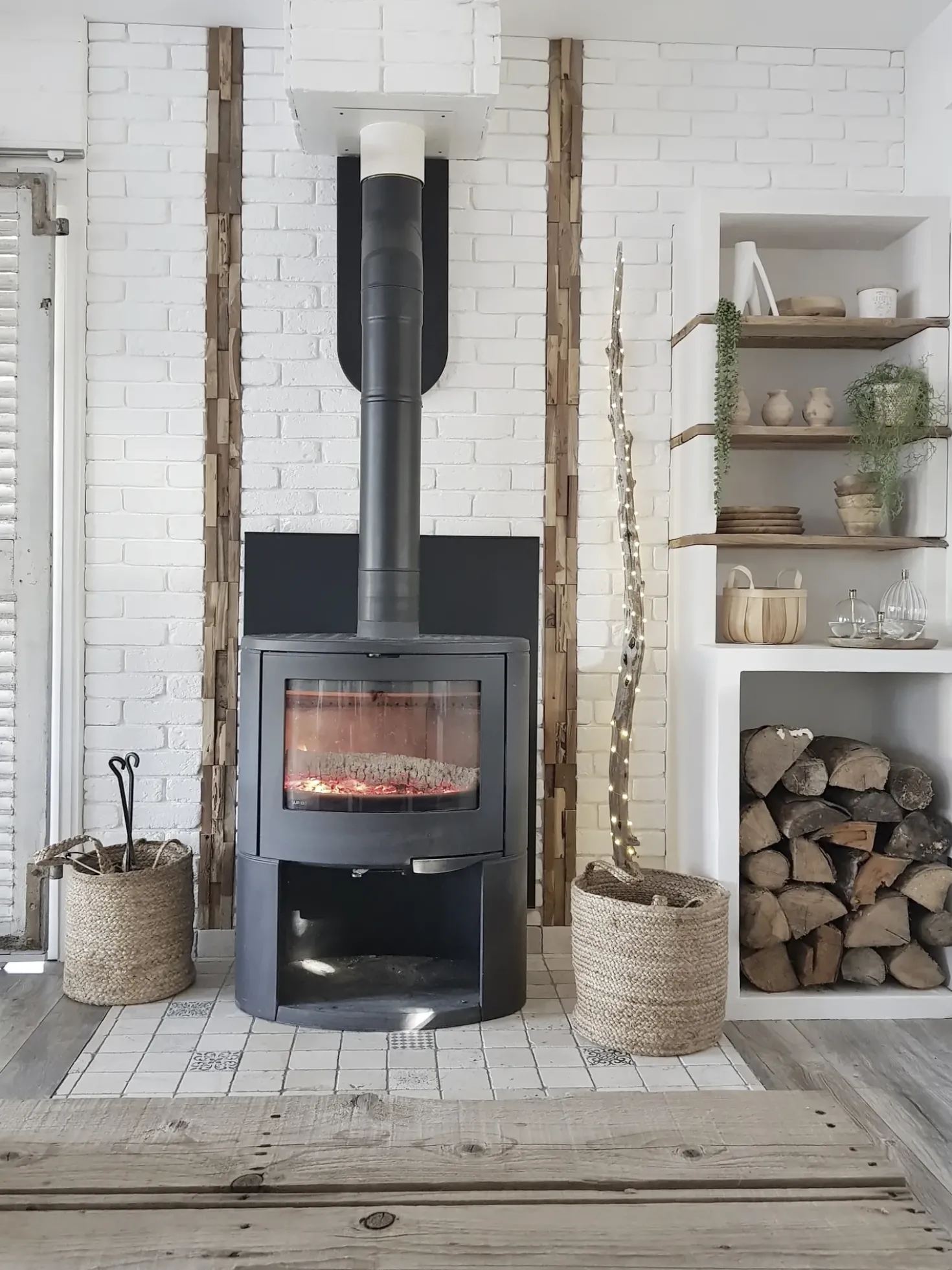 Sæt af 2 kurve KAELLA Jute Sand Beige