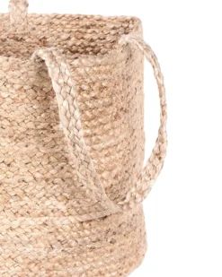 Sæt af 2 kurve KAELLA Jute Sand Beige