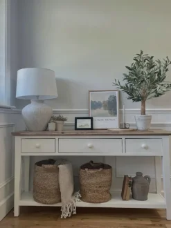 Sæt af 2 kurve KAELLA Jute Sand Beige
