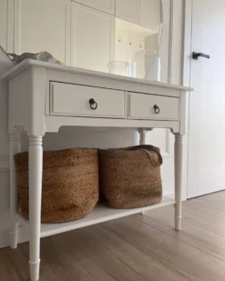Sæt af 2 kurve KAELLA Jute Sand Beige