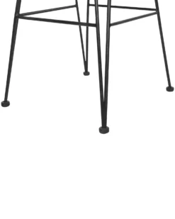 Sæt med 2 barstole CASSITA Rattan Sort