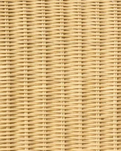 Sæt med 2 spisebordsstole ANDES Rattan Naturlig