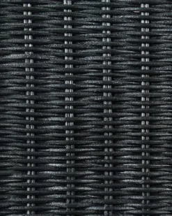 Sæt med 2 spisebordsstole ANDES Rattan Sort