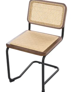 Sæt med 2 spisebordsstole CORDOVA Rattan Brun