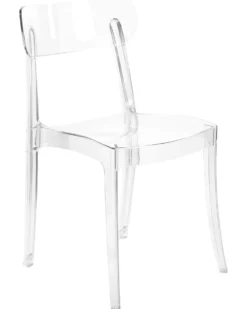 Sæt med 2 spisebordsstole COVINGTON Transparent