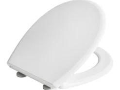 Toiletbræt FAGNANO Soft close 2 i 1 Duroplast Hvid