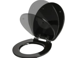 Toiletbræt INIRIDA Soft close MDF Sort