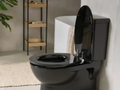 Toiletbræt INIRIDA Soft close MDF Sort