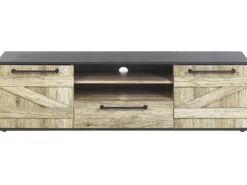 TV-bord SALTER Brun/sort