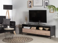 TV-bord SYDNEY Brun/sort