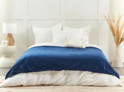 Tyngdetæppe betræk 1000 RHEA 135 x 200 cm Navy Blå