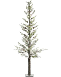 Udendørs dekoration LED GRENIVIK Juletræ 245 cm Hvid
