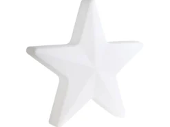 Udendørs LED-gulvlampe OLSAN Stjerne 76 cm Hvid