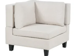 UNSTAD 4 personers Hjørnesofa modul Højrevendt Lys Beige