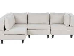 UNSTAD 4 personers Hjørnesofa modul Højrevendt Lys Beige