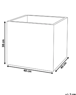 Urtepotte PAROS 40 cm Hvid