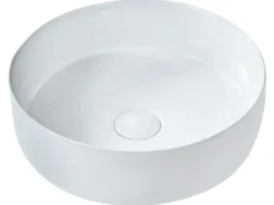 Vask til bordplade CALIG Hvid ⌀ 36 cm Keramik