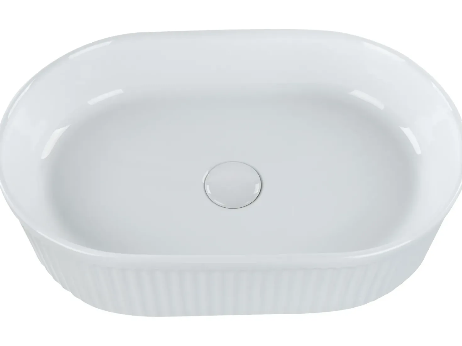 Vask til bordplade GELDO Hvid 49 x 31 cm Keramik