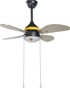 Ventilator med lys DOLORES LED Gul