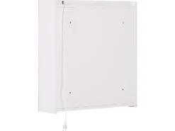 Vægmonteret spejlskab til badeværelset LED CHABUNCO 60 cm 60 cm Hvid