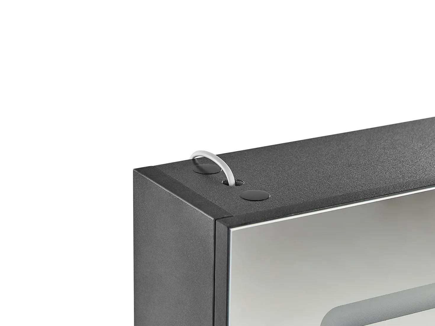 Vægmonteret spejlskab til badeværelset LED CONDOR 40 cm 60 cm Sort