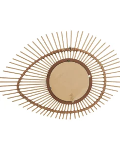 Vægspejl BARIO 63 cm 45 cm Bambus Naturlig